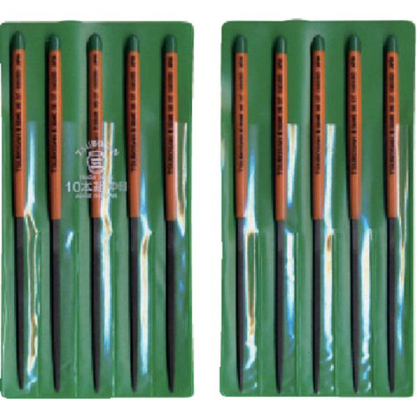 組ヤスリ　１０本組　角　中目