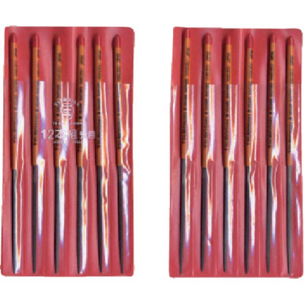 組ヤスリ　１２本組　角　荒目