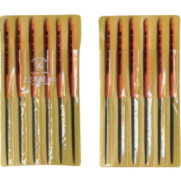 組ヤスリ　１２本組　角　細目