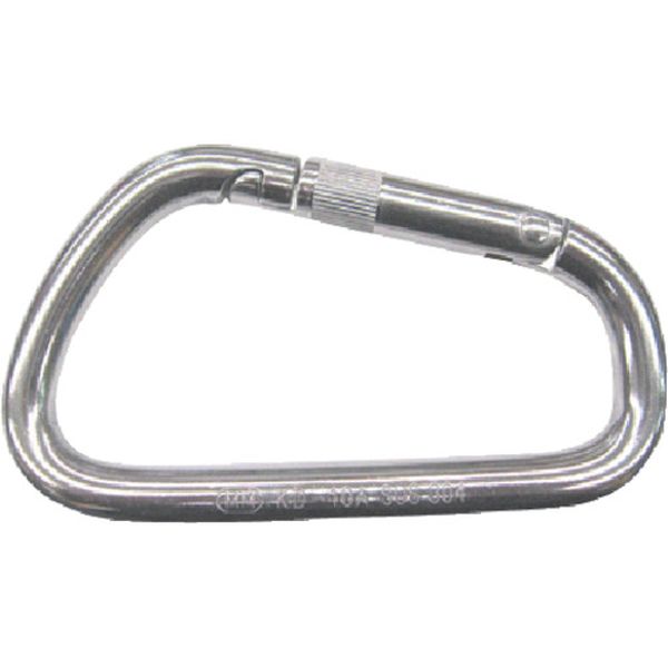 KD10A 849-1706  ステンレス カラビナD型(環なし) 線径10mm長さ115mm