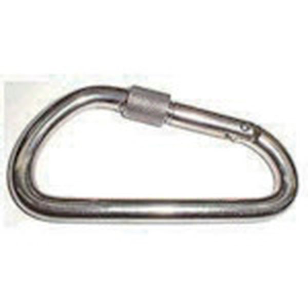 KD10B 849-1707  ステンレス カラビナD型(環付) 線径10mm長さ113mm