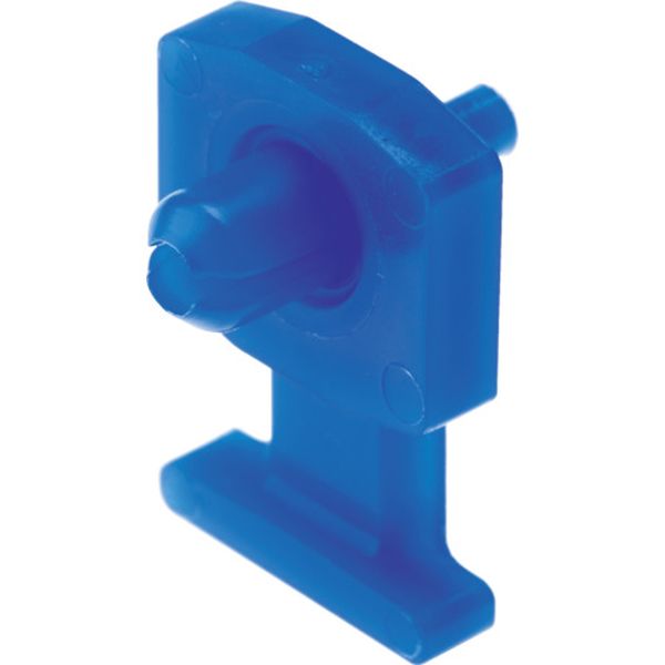 リベット式薄型押し込み固定具　青