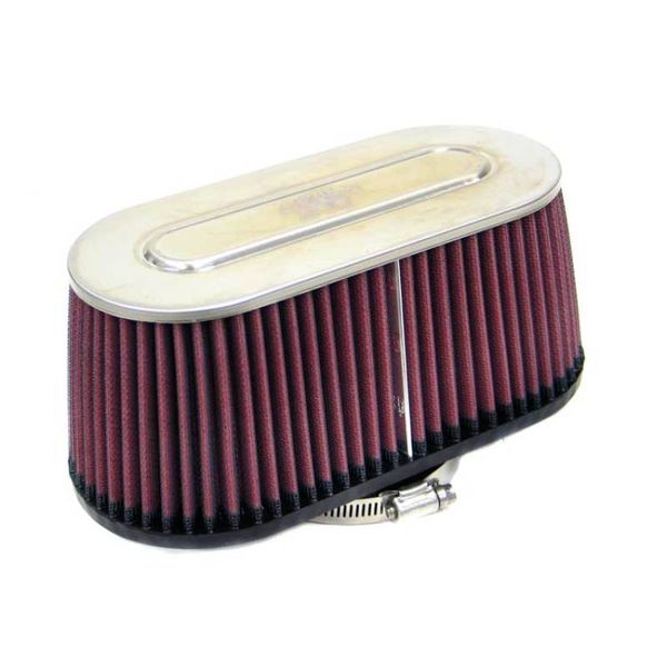 Marine Engine Flame Arrestor - Oval Tapered 3.75in Flange ID / .75in Flange Length / 4in Height