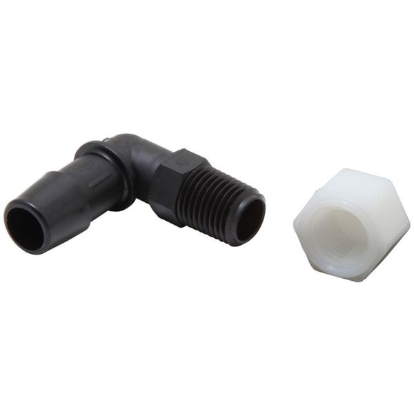 Air Filter Vent Kit - White - 90 Degree Plastic 0.50in Flange 1.75in H 1.75in L