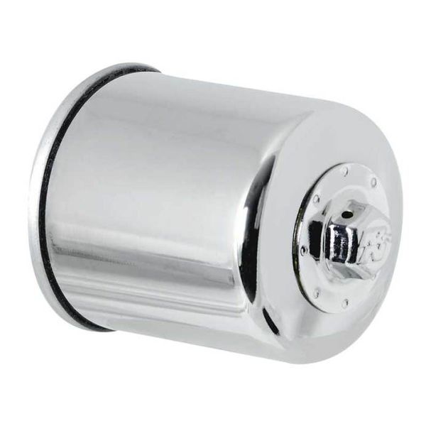 Honda / Kawasaki / Yamaha / Polaris / Victory 2.688in OD x 3.344in H Oil Filter - Chrome