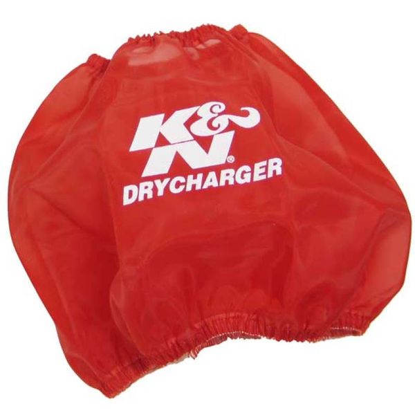 Round Tapered Drycharger Air Filter Wrap Red 7.5in Base ID / 4.5in Top ID / 6in Height