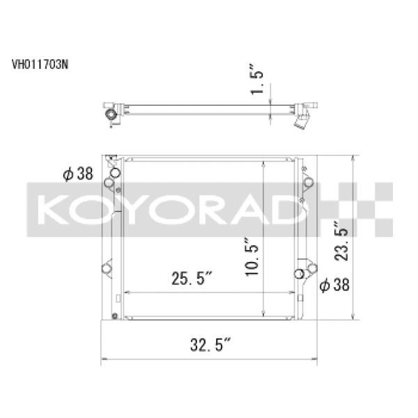 Koyorad 03-09 Toyota 4Runner/Lexus GX470 4.7l Aluminum Radiator - Off-Road Use Only