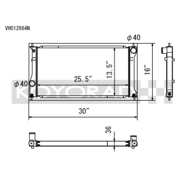 Koyo 13-20 Scion FR-S /  Subaru BRZ 2.0L / 22+ Toyota GR86 / Subaru BRZ 2.4L (MT/AT) Radiator