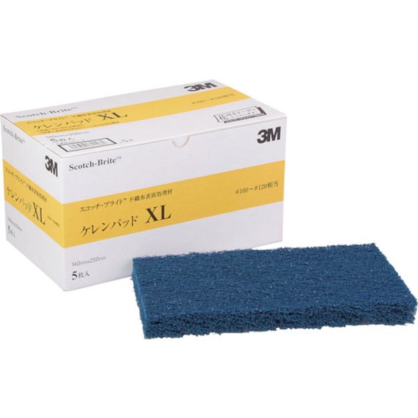 KPADXL  スコッチ・ブライト ケレンパッドXL ＃100～120相当 青 5枚入り