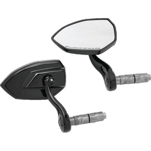 Kuryakyn Phantom Bar End Mirror Gloss Black