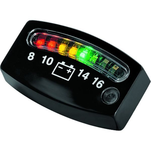 Kuryakyn LED Battery Gauge Universal Black