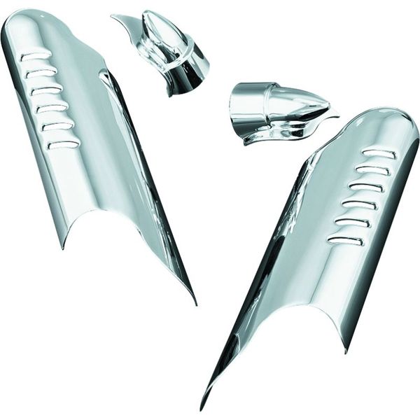 Kuryakyn Lower Leg Deflector Shields 00-13 Touring Chrome