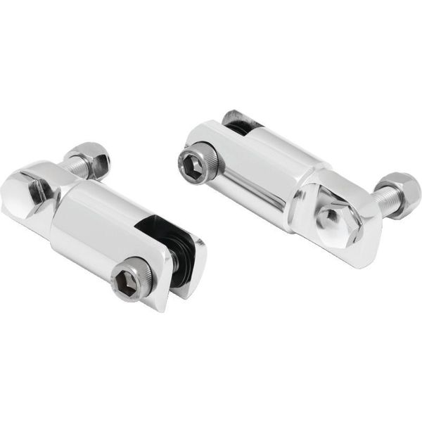 Kuryakyn 2-1/4in Stirrup Heel Rest Extenders Chrome