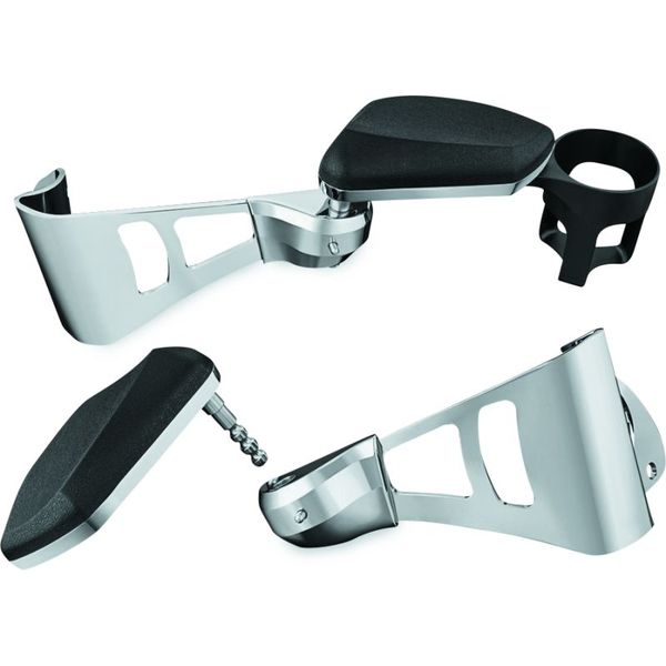 Kuryakyn Passenger Armrests 14-23 Touring and Tri Glide Chrome