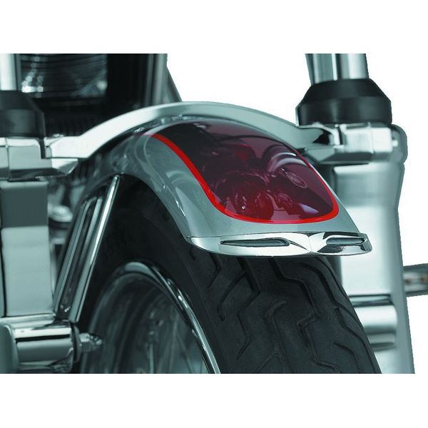 Kuryakyn Fender Tip Front Leading Edge Most Narrow FXST XL Dyna Models Chrome