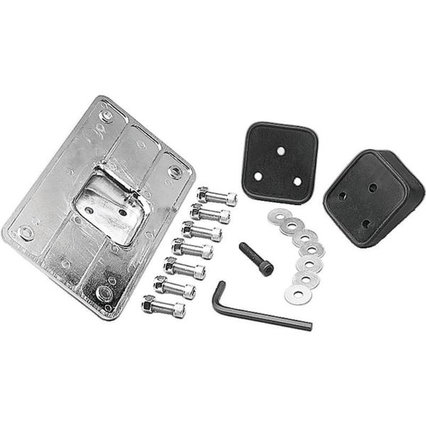 Kuryakyn Universal Laydown License Holder Chrome