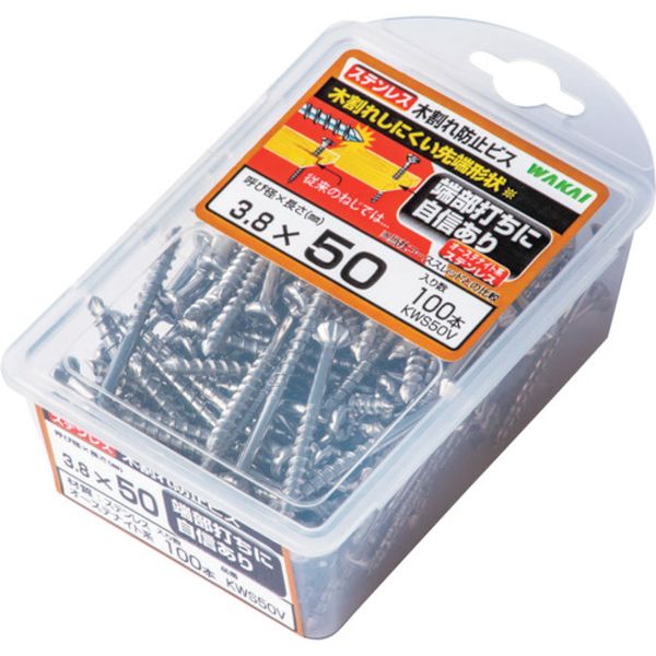 386-8094  ステンレス 木割れ防止ビス バリューパック 4.2X75