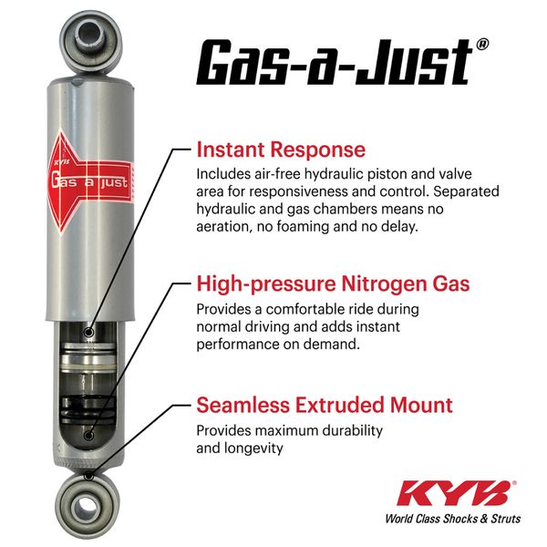 KYB 15-24 Ford Transit 150/250/350/350HD (Short Wheel Base) Gas-a-Just Gas Shock - Rear