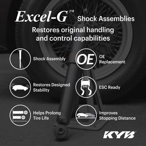 KYB 13-19 Cadillac ATS (Exc. Elect. Susp.) Excel-G Shock Assembly - Rear Left