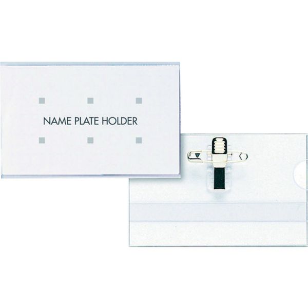 L11P 113-2511  セル名札 名刺サイズ 両用クリップ 1枚入 