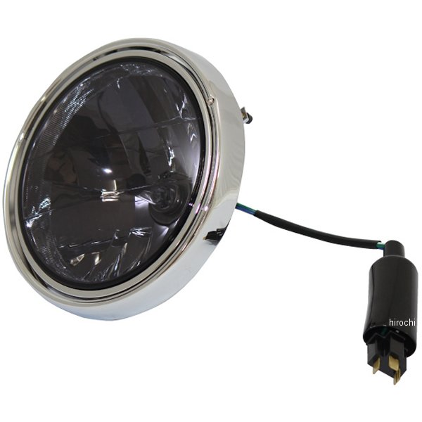 マルチリフレクター ヘッドライト カワサキ車用 φ180 スモークレンズ