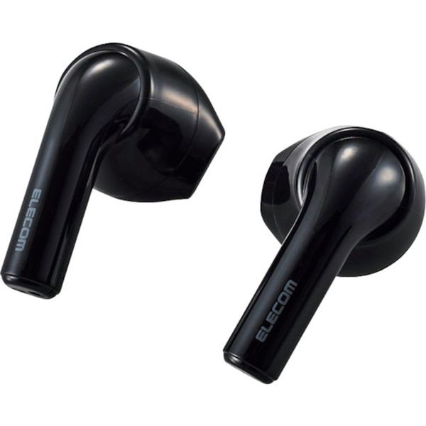 LBTTWS11BK 368-8744 Bluetoothイヤホン 完全ワイヤレス AAC対応 セミオープン型 ブラック