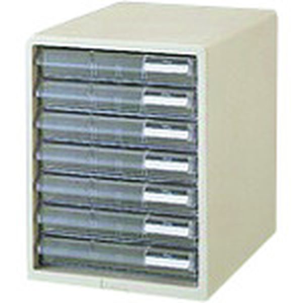 LC107A 196-1224  16080)レターケースA4 浅型7段  ホワイト