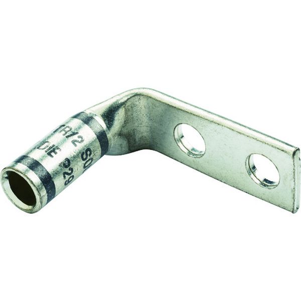 銅製圧縮端子 標準バレル 2つ穴 90°アングル