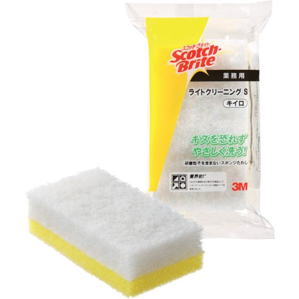 LCLSYEL  スコッチ・ブライト ライトクリーニングたわしS イエロー 120X65mm