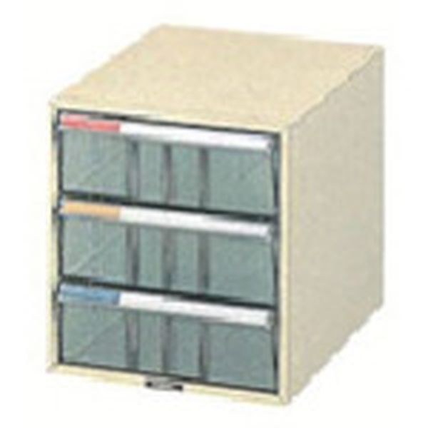 LCM3P 723-9891  レタ-ケ-ス A4 深型 3段