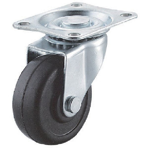 LG50R 809-2990  キャスター自在車 径50ゴム車輪