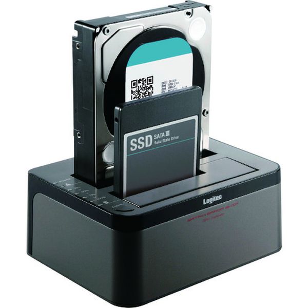 LGB2BDPU3ES 147-7328 エラースキップ搭載 2BAY Duplicator HDD/SSDスタンド