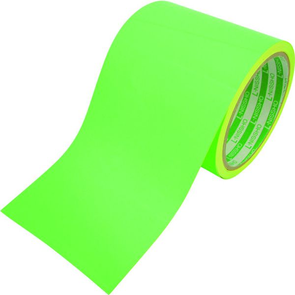 蛍光テープ　９０ｍｍＸ５ｍ　グリーン