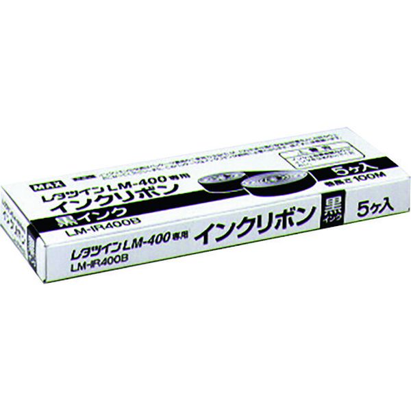 LMIR400B レタツイン LM-400シリーズ用インクリボン黒  100m×5巻入