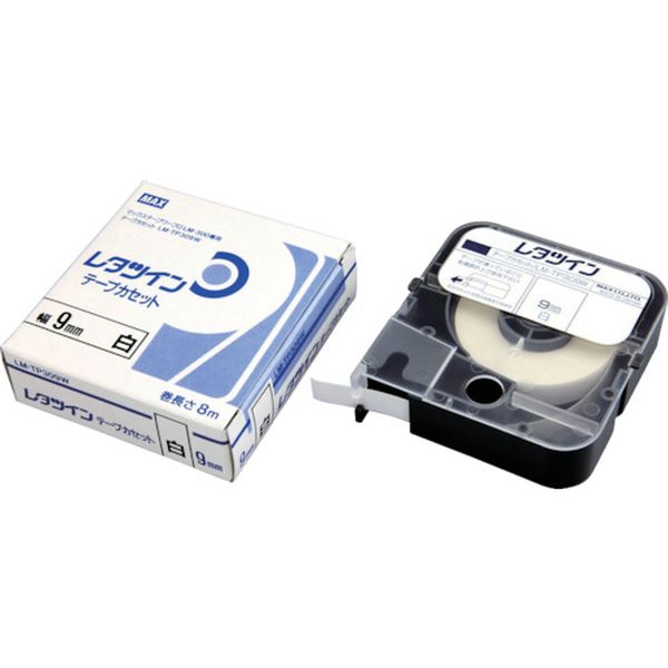 チューブマーカー　レタツイン　テープカセット９ｍｍ幅　白