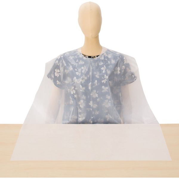 436-2626  食事エプロン使い切り(50枚入)ホワイト