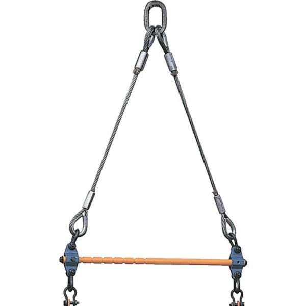 813-0762  天秤(上部ワイヤロープ・リング付、キャパ調整式)