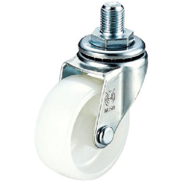 ねじ込み式 自在 キャスター ナイロン 車輪径40mm Lタイプ LT型 ネジ寸法M12×14ピッチ1.25