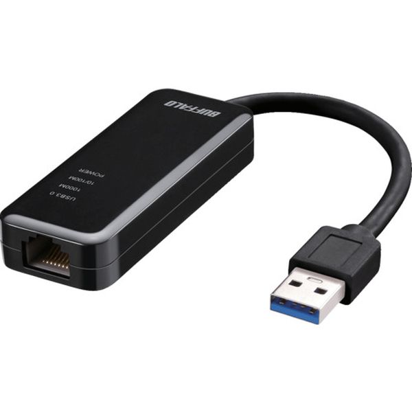 LUA5U3AGTEBK Giga対応 Type-A USB3.2(Gen1)用LANアダプター ブラック
