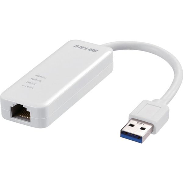 LUA5U3AGTEWH Giga対応 Type-A USB3.2(Gen1)用LANアダプター ホワイト