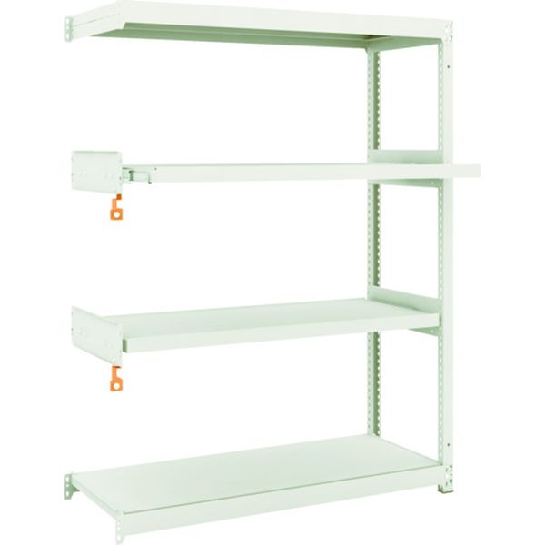 M1.55442M2B スチールラック M1.5型軽中量棚 1160×445×H1500 4段うちスライド2段 連結