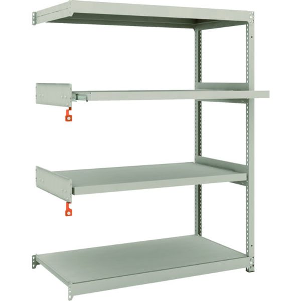 M1.55462M2B スチールラック M1.5型軽中量棚 1160×595×H1500 4段うちスライド2段 連結