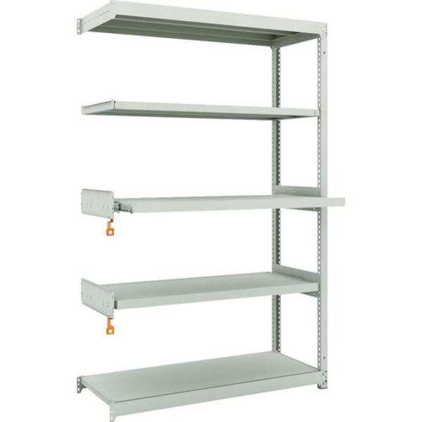 M1.56443M2B スチールラック M1.5型軽中量棚 1160X450XH1800 5段うちスライド2段 連結