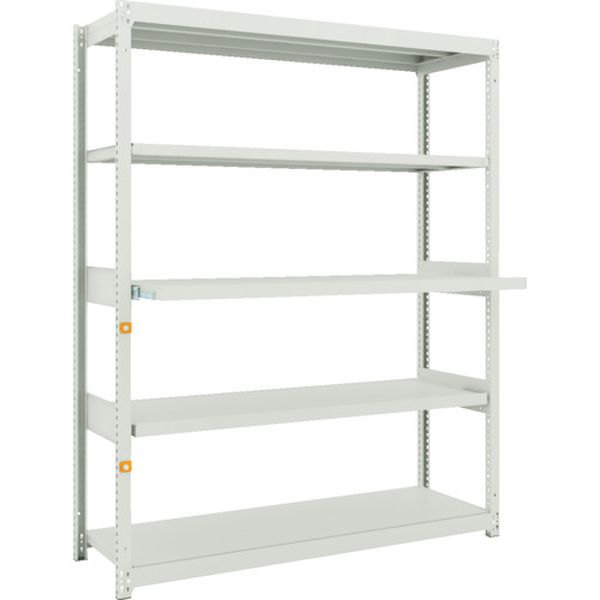 M1.56543M2 スチールラック M1.5型軽中量棚 1460X450XH1800 5段うちスライド2段 単体