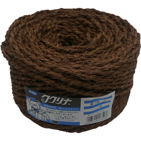 荷造り紐 シュロ縄玉 約3mm×100m ブラウン