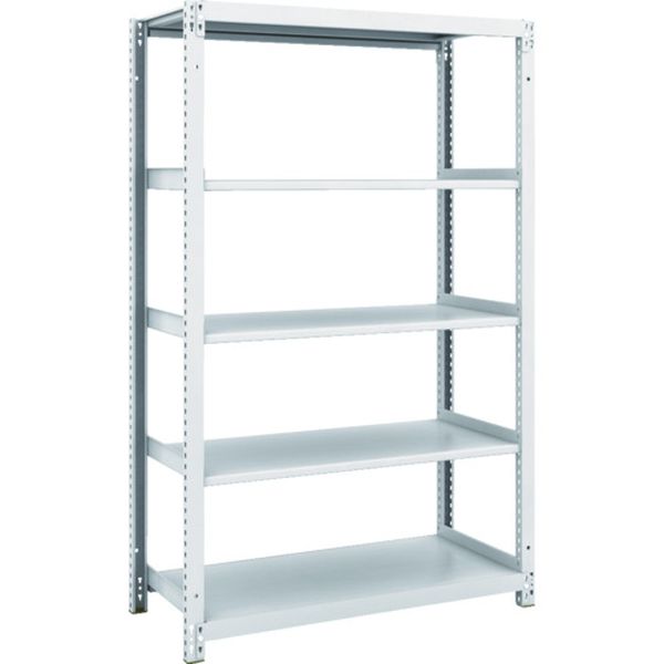 M15345 856-7296 スチールラック M1型抗菌塗装ボルトレス軽量棚900X420XH1500 5段