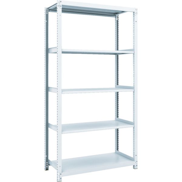 M16345 856-7292 スチールラック M1型抗菌塗装ボルトレス軽量棚900X420XH1800 5段