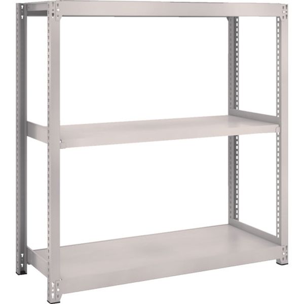 M23333 スチールラック M2型軽中量棚 860X300XH900 3段 単体 ネオグレー ネオグレー