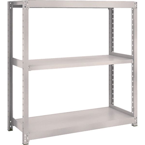 M23493 スチールラック M2型軽中量棚 1160X880XH900 3段 単体  ネオグレー ネオグレー