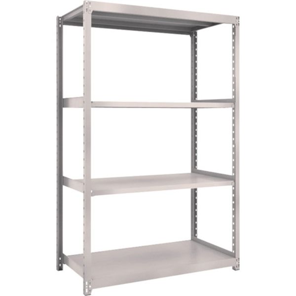 M27494 645-3533 スチールラック M2型軽中量棚 1160X880XH2100 4段 単体 ネオグレー